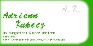 adrienn kupecz business card